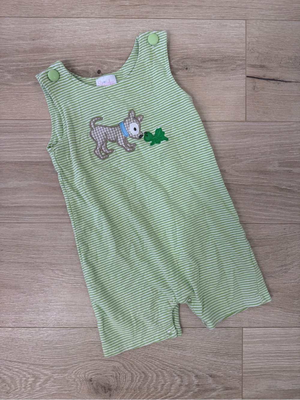 Stitchy Fish Embroidered Romper